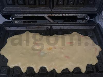 Bananų vafliai su morkomis Žingsnis 8