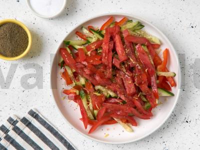 Rytų salotas su vištiena Žingsnis 6