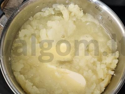 Bulvių košė su kiaulienos steiku ir meksikietiška mišraine Žingsnis 13