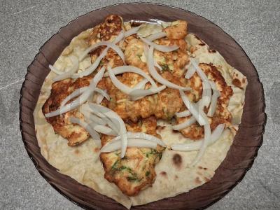 Vištienos krūtinėlės blynai su marinuotais svogūnais Žingsnis 11