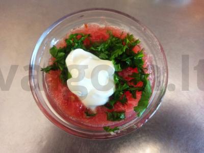 Pomidorų-garstyčių padažas su petražolėmis pagrindine nuotrauka