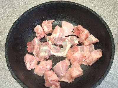 Vištienos krūtinėlė su daržovių mišiniu ir bulguro garnyru Žingsnis 1