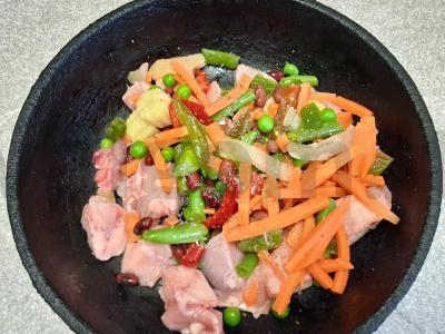 Vištienos krūtinėlė su daržovių mišiniu ir bulguro garnyru Žingsnis 2