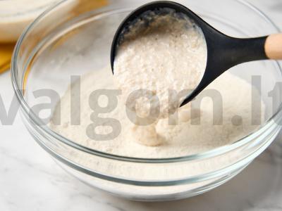 Avižiniai blynai su kefyru Žingsnis 3