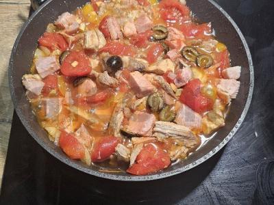 Mėsos asorti su bulvių koše Žingsnis 6