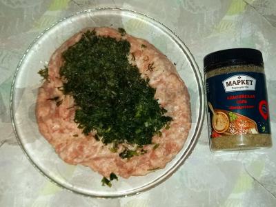 Kiaulienos lyulya-kebabas ant grotelių Žingsnis 2