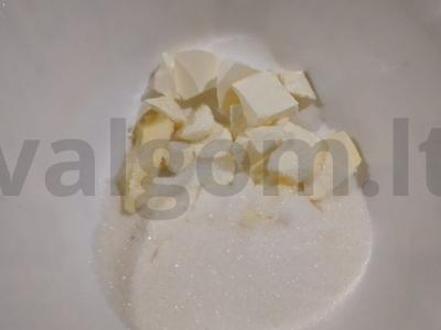 Sausainiai su sėklomis Žingsnis 1