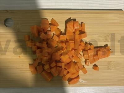 Neįprastas grikių dubuo su prosciutto ir daržovėmis Žingsnis 1