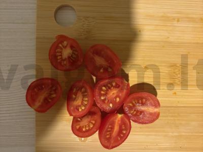 Neįprastas grikių dubuo su prosciutto ir daržovėmis Žingsnis 3