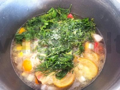 Kiaušinių makaronai su daržovėmis, rūgštynėmis ir žolelėmis Žingsnis 6