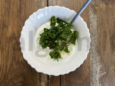 Namų šašlykas su vištiena ir grietinės-garstyčių padažu Žingsnis 1