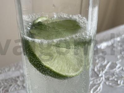 Mėtų kokteilis su džinu ir laimu pagrindine nuotrauka