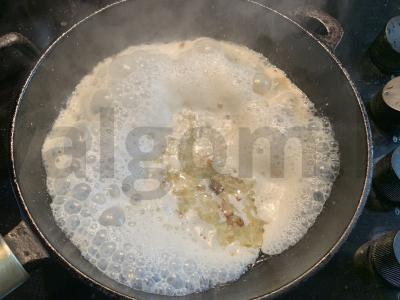 Makaronai su sūdyta upėtakiu vakarienei Žingsnis 2