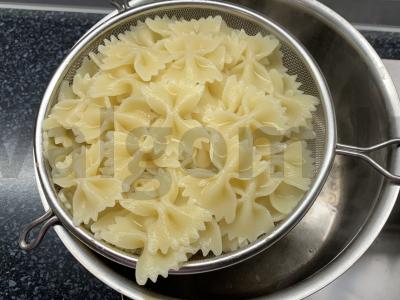 Makaronai su sūdyta upėtakiu vakarienei Žingsnis 6