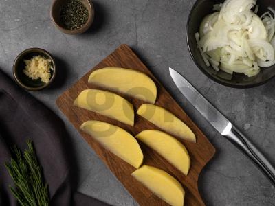 Menkių filė su bulvėmis Žingsnis 1