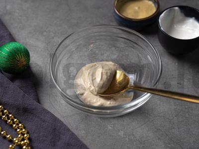 Salotas „Mimoza“ su lašiša Žingsnis 7