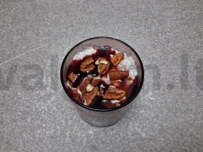 Chia pudingas iš rauginto pieno su vyšnių sirupu Žingsnis 5