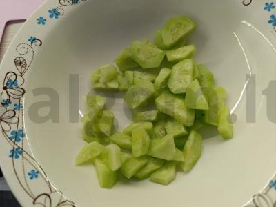 Sultinga šašlykinė su daržovėmis ir vištiena Žingsnis 1