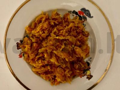 Troškinta kopūstai su kiauliena ir morkomis Žingsnis 6