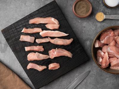 Saldžiarūgšti kiauliena Žingsnis 1