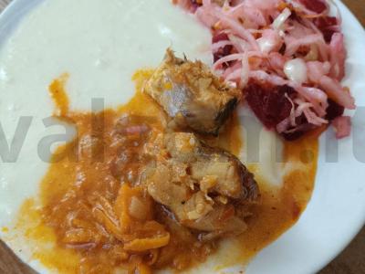 Menkių filė ant daržovių pagalvėlės Žingsnis 7