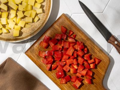 Graikiškas omletas su daržovėmis Žingsnis 1