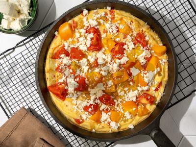 Graikiškas omletas su daržovėmis Žingsnis 5