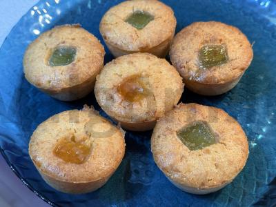 Mini keksiukai su marmeladu pagrindine nuotrauka