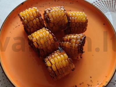 Kukurūza sojų padaže oro grilyje pagrindine nuotrauka