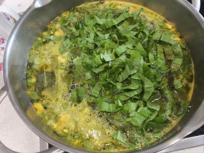 Žaliosios šaltibarščiai su rūgštynėmis pietums Žingsnis 11