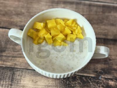 Avižinė košė su sviestu ir mangais Žingsnis 3