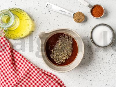 Kiaulienos nugarinė oro grilyje Žingsnis 1