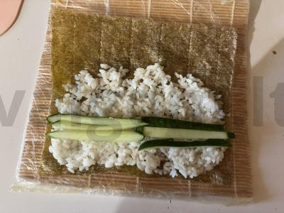 Šaltie ritinėliai su agurku Žingsnis 9