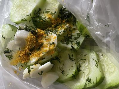 Greitai marinuoti agurkai prie bulvių Žingsnis 5