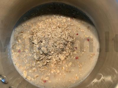 Avižų apkepas su persikais Žingsnis 2