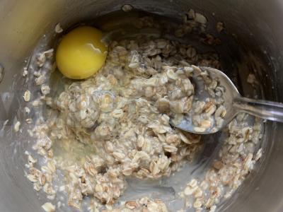 Avižų apkepas su persikais Žingsnis 4