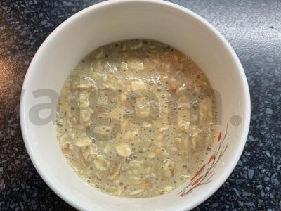 Avižų apkepas su persikais Žingsnis 5