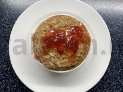 Avižų apkepas su persikais pagrindine nuotrauka