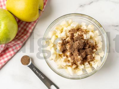 Obuolių sūrio pyragas Žingsnis 6