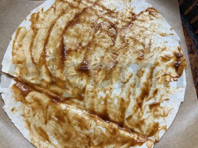 Pica iš lavašo, dešros, sūrio ir daržovių Žingsnis 2