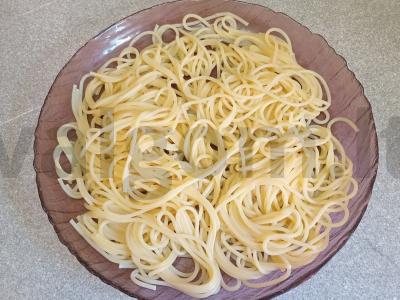 Makaronai su daržovėmis, žolelėmis ir kiaulienos faršu Žingsnis 6