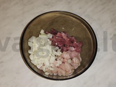 Moliūgas su vištiena ir daržovėmis orkaitėje Žingsnis 2