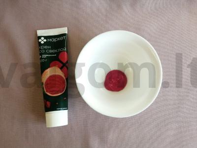 Virti ir kepti jauni bulvės su krienų padažu Žingsnis 4