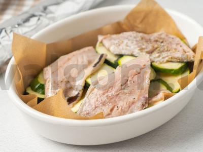 Skumbrija su cukinijomis orkaitėje Žingsnis 4