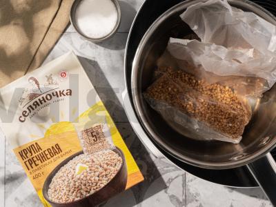 Befstroganovas su grikių koše Žingsnis 1