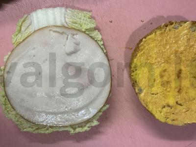 Sūrio burgeris-sumuštinis Žingsnis 3