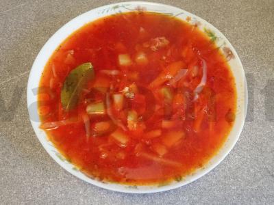 Raudonas barštis ant ančių sultinio Žingsnis 8