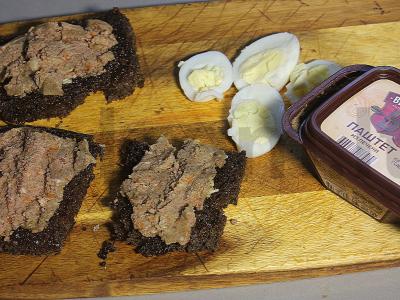 Užkandis su rugine duona ir kepenėlių paštetu Žingsnis 5