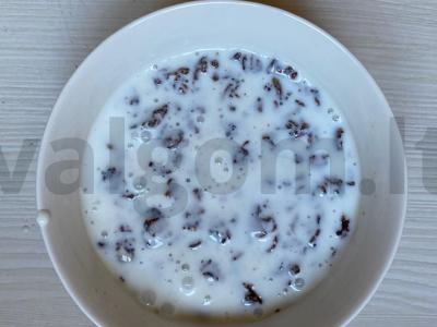 Naudingas pusryčių patiekalas su acidofiliu visai šeimai Žingsnis 4