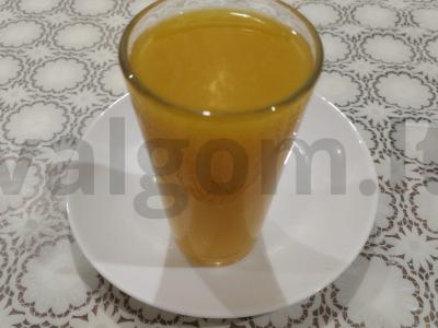 Tirštas moliūgų sultys su obuoliu ir apelsinu Žingsnis 4